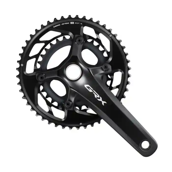 Expediere rapidă Angrenaj pedalier Shimano GRX FC-RX820-2, 2x12 viteze, Hollowtech II, fara aparatoare lant, brate 175mm, fara BB, 48x31T