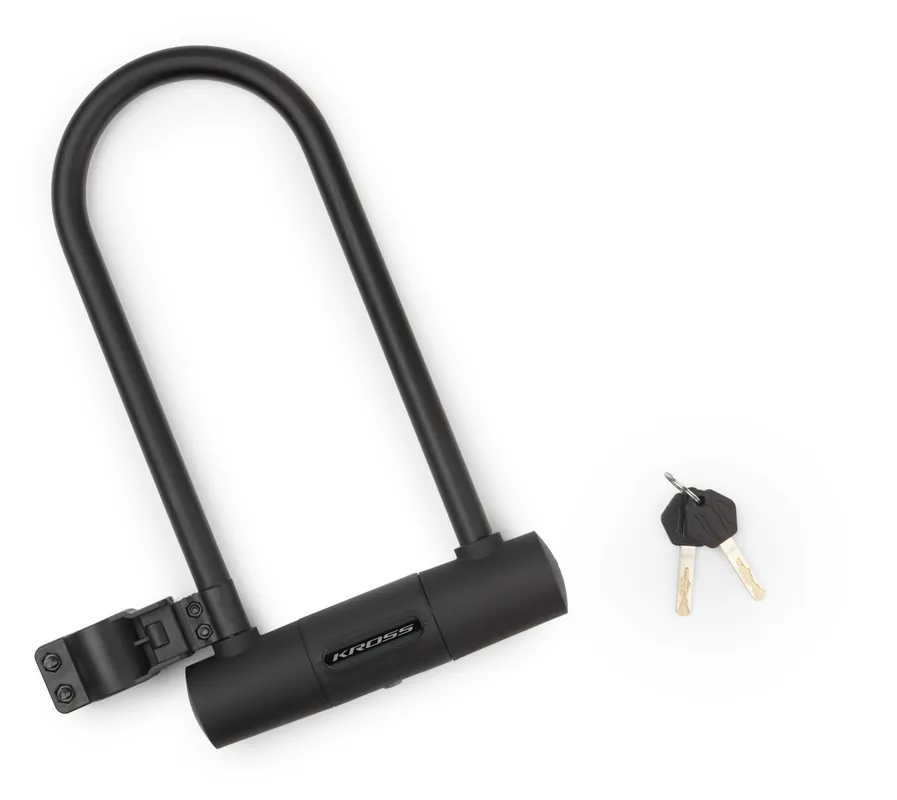 Noutate Kross - antifurt bicicleta - U-Lock KZU 360, 180x320x13mm, cu suport
