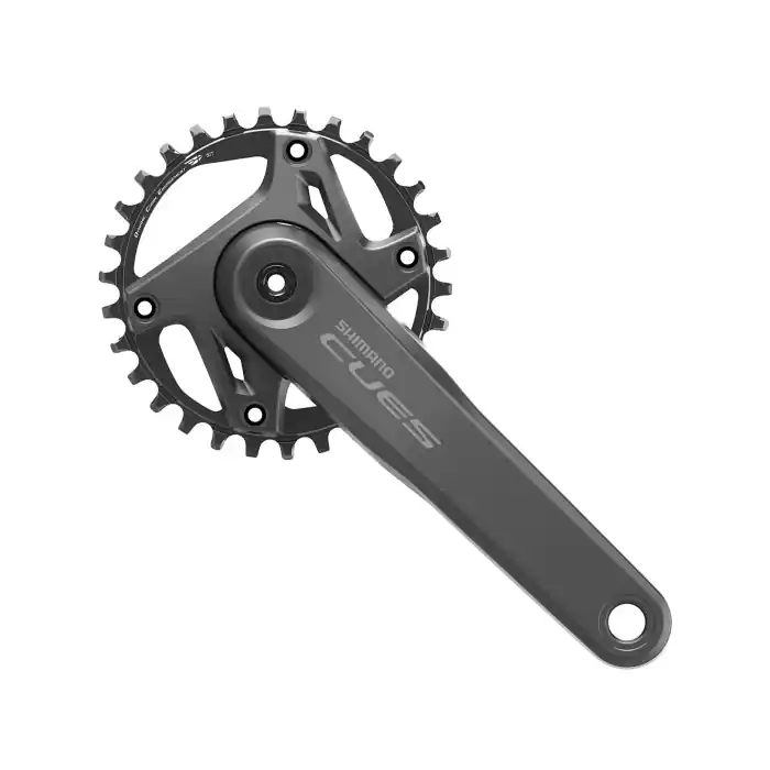 Preferatul clienților Angrenaj pedalier Shimano CUES FC-U6000-1, 1x9/10/11 viteze, 2-piece crankset, fara aparatoare lant, brate 170mm, fara BB, 30T