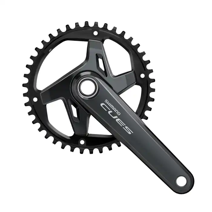 Ieftin Angrenaj pedalier Shimano CUES FC-U8000-1, 1x9/10/11 viteze, Hollowtech II, fara aparatoare lant, brate 170mm, fara BB, 42T