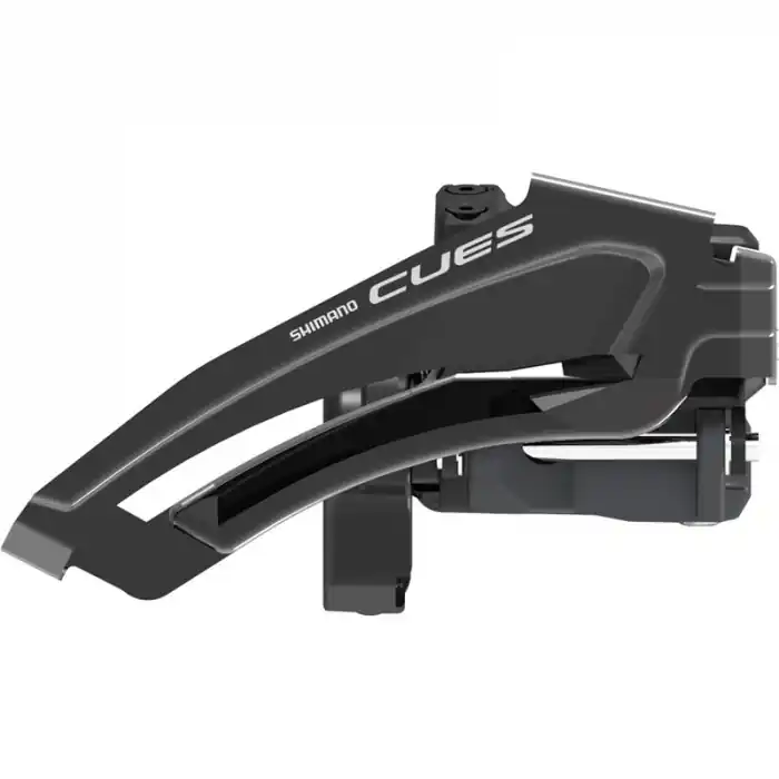 Schimbator fata Shimano CUES FD-U8010-L, 2x10/11 viteze, colier 34.9mm (cu adaptor 31.8mm si 28.6mm), top swing, unghi CS 63-68, pt 46T, CL 48.8mm Disponibil imediat