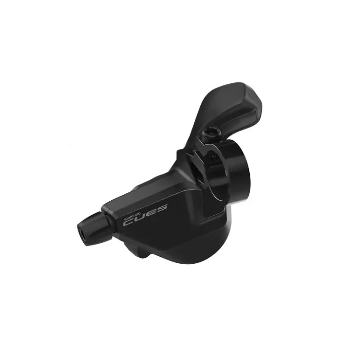 Preț mic Maneta schimbator Shimano CUES SL-U6000-L, stanga/fata, 2 viteze, RapidFire Plus Mono, cablu 1800mm, fara OGD, camasa OTSP41 neagra 600mm