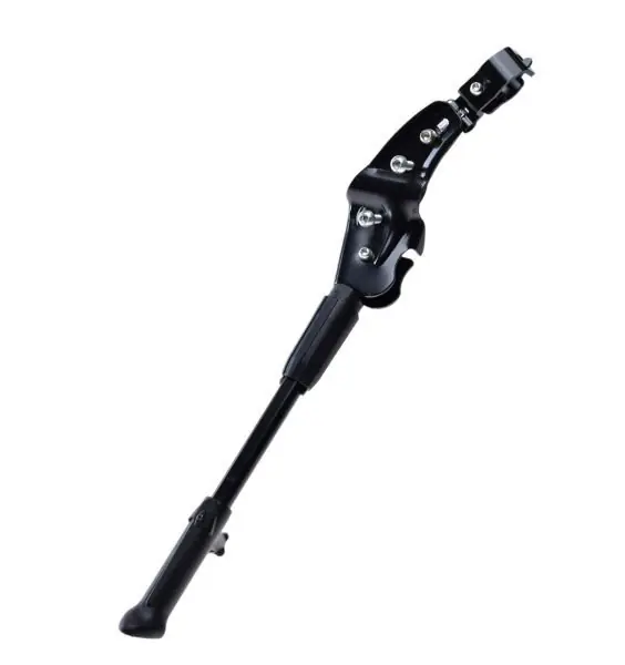 Cric lateral aluminiu, prindere cadru spate, reglabil 24"-28", culoare negru, pentru bicicletele cu frana disc Preț promoțional