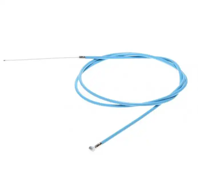 Nu rata Cablu frana spate cu teaca, pentru biciclete, lungime cablu 1650mm, lungime teaca 1500mm, culoare turcoaz