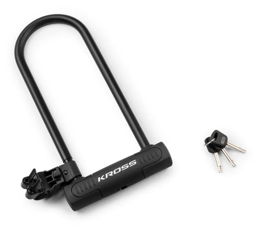 Kross - antifurt bicicleta - U-Lock KZU 370, 180x320x16mm, cu suport Bestseller