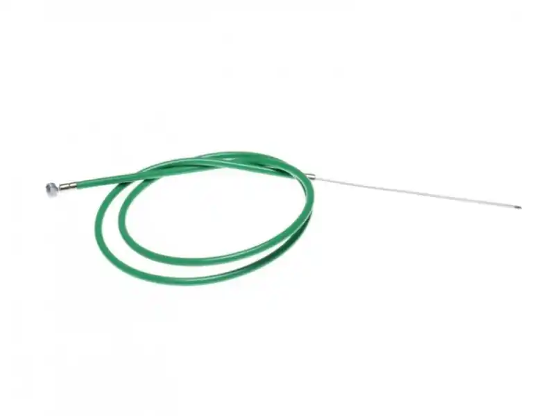 Cablu frana spate cu teaca, pentru biciclete, lungime cablu 1650mm, lungime teaca 1500mm, culoare verde Preț promoțional
