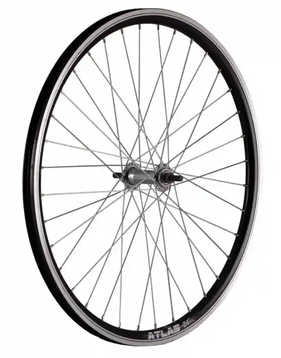 Roata Fata 24" Cerurim, Janta Dubla Atlas, 507X18, V-Brake, 36H,Neagra Retur ușor