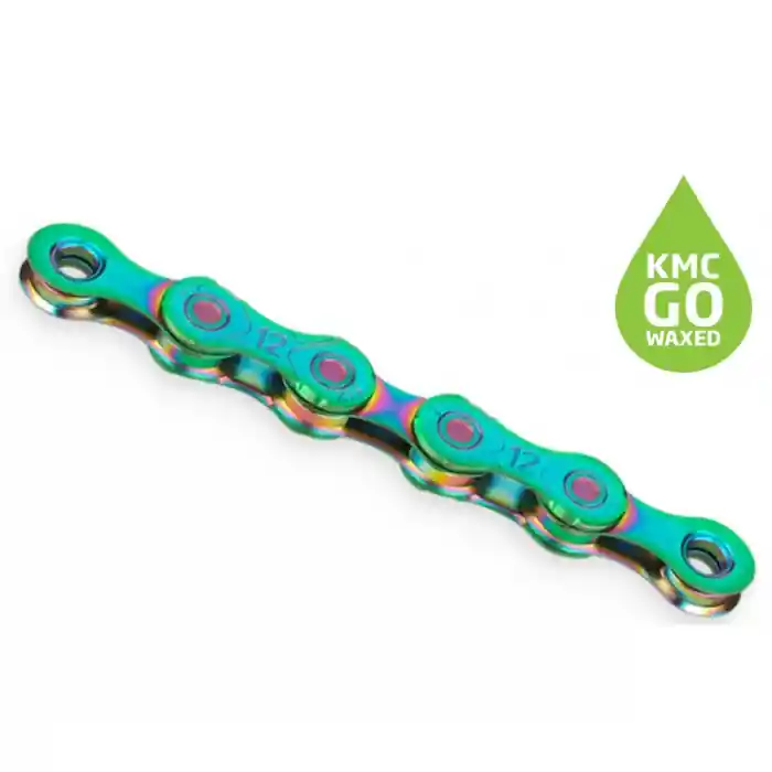 Cumpără online Lant KMC X12 Aurora/Green 12 Viteze 126 Zale ceruit