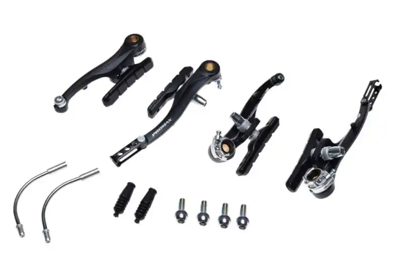 Set frane v-brake negre, fata-spate biciclete Reducere de preț