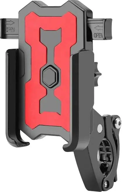 Nu rata Suport telefon Fivestars BikeDock PHH-100, prindere pe ghidon 22-31.8mm, latime telefon 7-10cm, aluminiu, negru/rosu