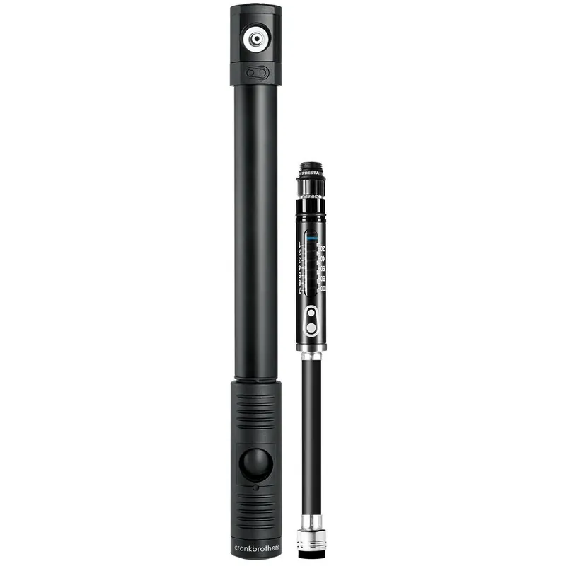 Plată securizată Crank Brothers - pompa de mana pentru bicicleta Klic HP Gauge - negru