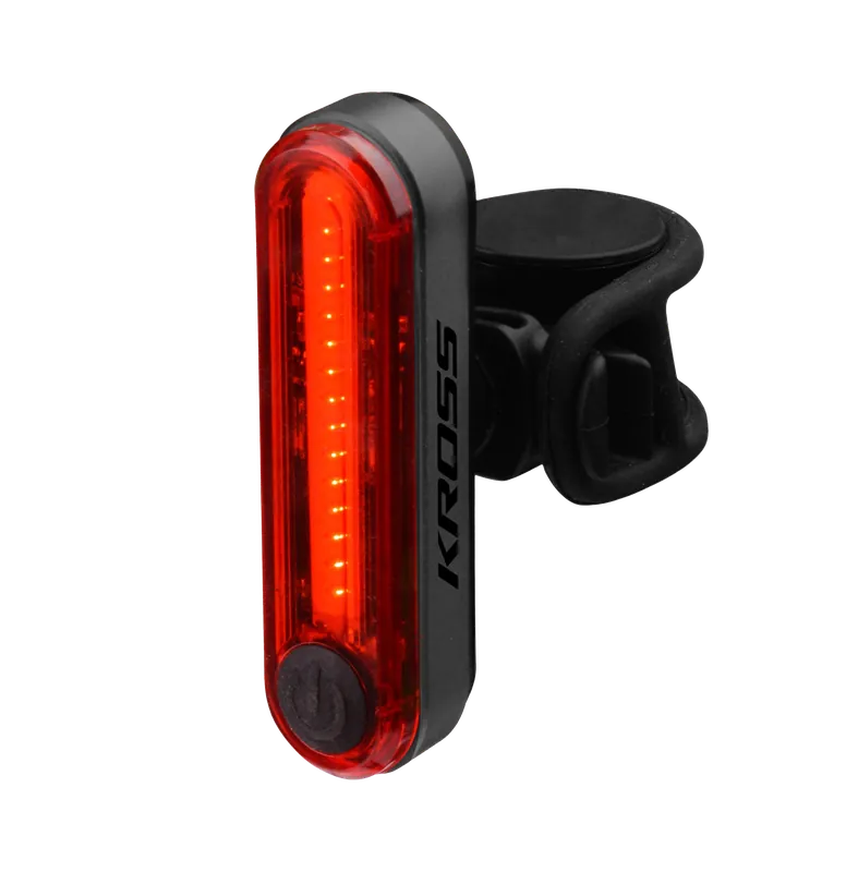 Kross - Lumina Spate - RED FLARE 30lm - USB-C Calitate înaltă