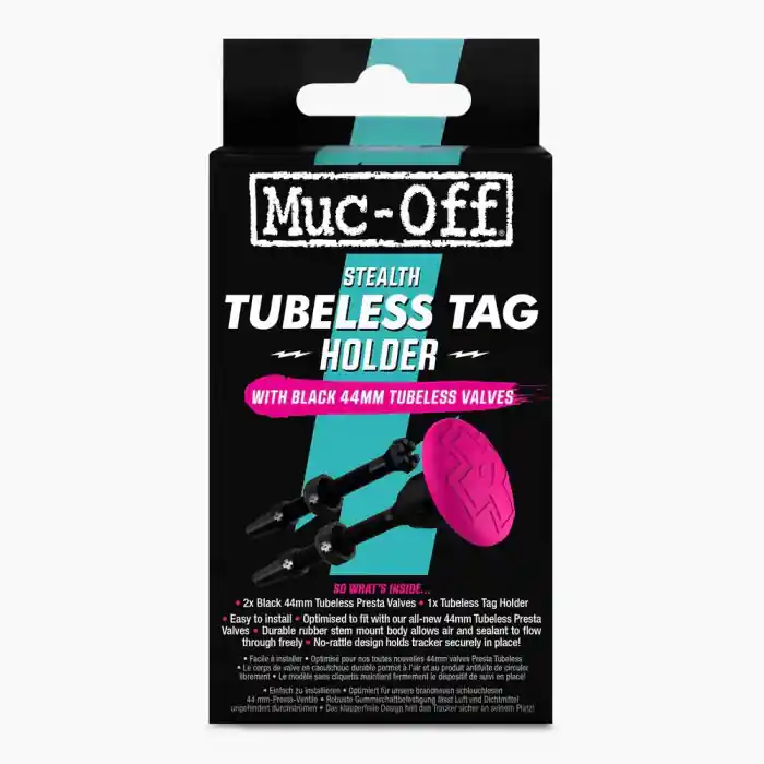 Valva tubeless 44mm Muc-Off Stealth Tubeless Tag Holder cu suport tracker GPS Comandă acum