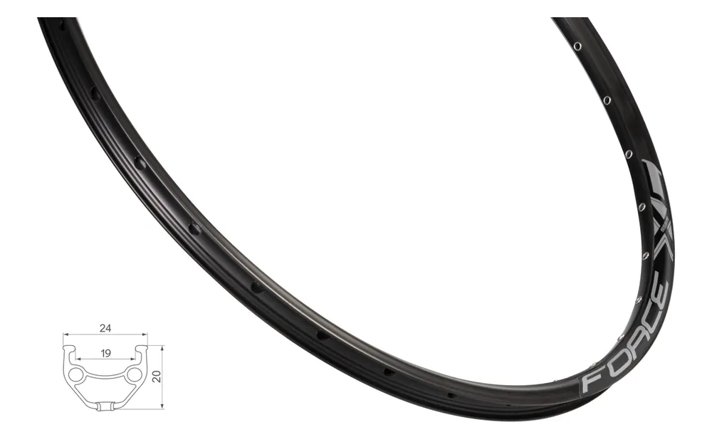 Comandă acum Janta Force XC Basic Disc 559x19 36H neagra