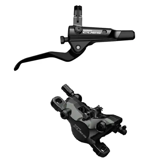Frana pe disc set asamblat (J-Kit) Shimano Cues BL-U8000(R), BR-U8000 (R), fara adaptor, placute Resin (fara radiator), cu insertie, conducta 1700mm (SM-BH90 negru) Chilipir