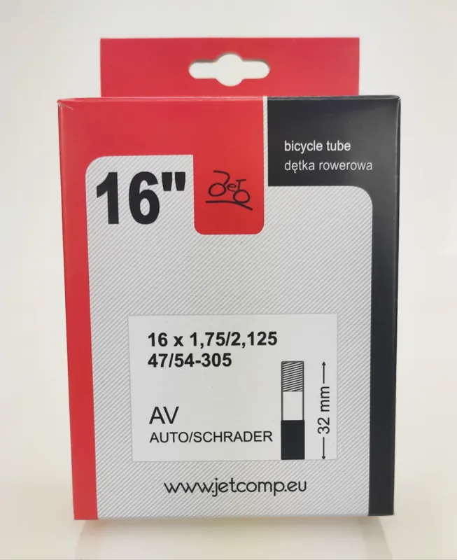 Camera de aer biciclete JET 16" x 1,75/2,125 AV-32mm Bestseller