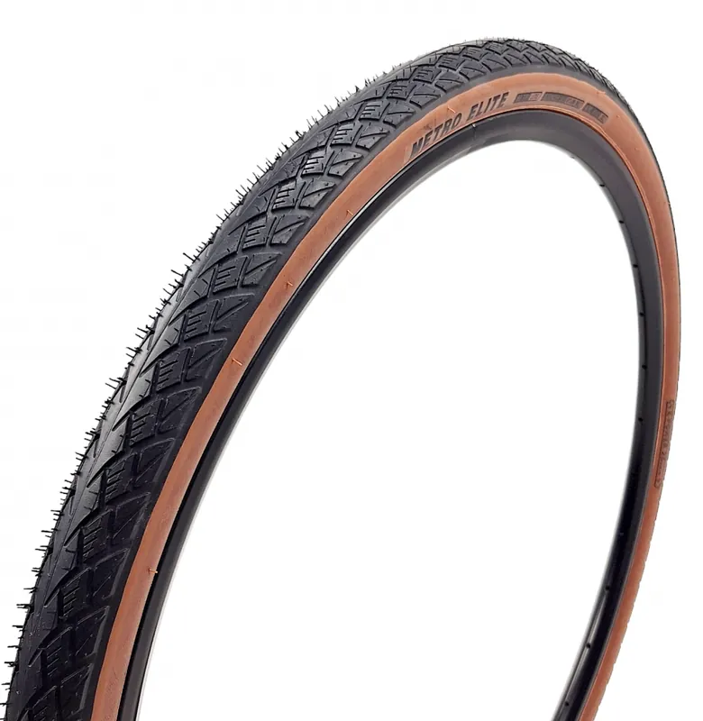 Retur gratuit Anvelopa biciclete BlackOne Pro 28x1.5 / 700x38C, 40-622 - W3109, Metro Elite Jet 60TPI, Nylon Belt, culoare negru/maro