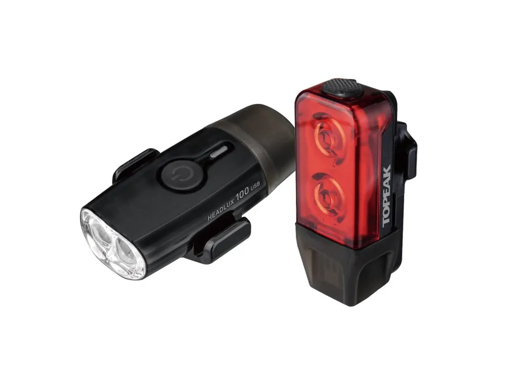 Set Lumini Bicicleta Topeak Powerlux Combo TMS098 - Negru-Rosu Vezi acum