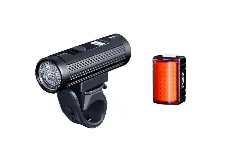 Set Lumini Bicicleta P2R LUMOIX 70 (USB) - Negru Promoție