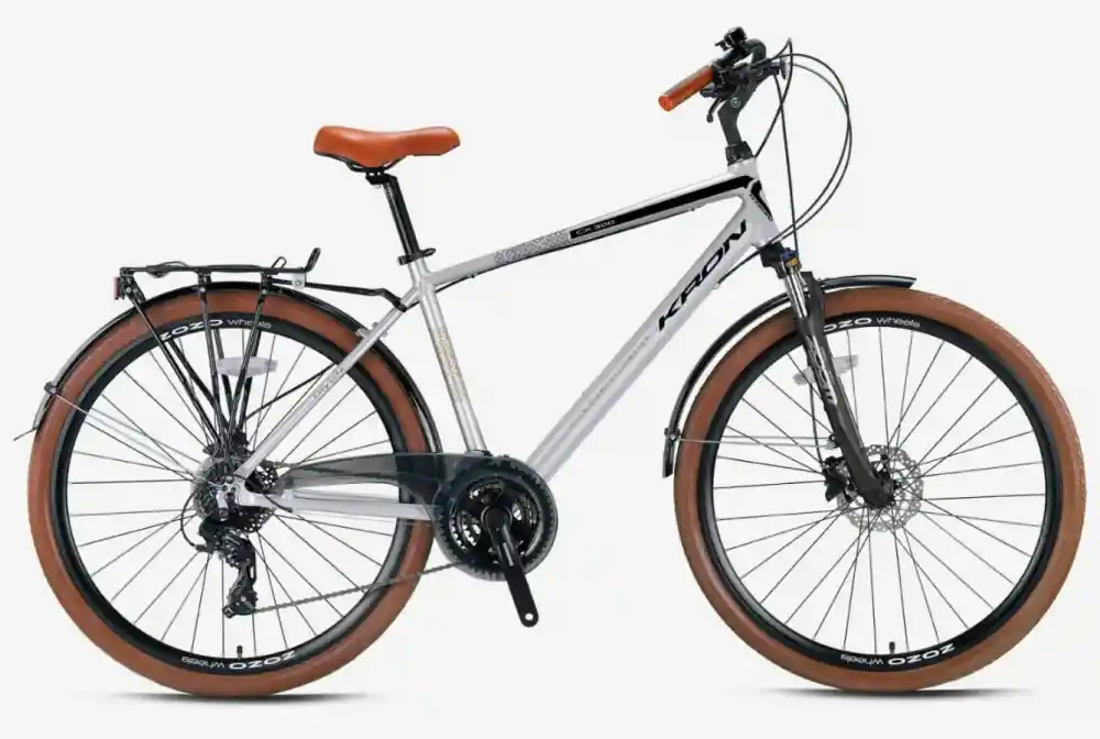 Bestseller Bicicleta City Kron CX 300, roata 28", 24 viteze, cadru aluminiu, frana disc hidraulic, culoare gri