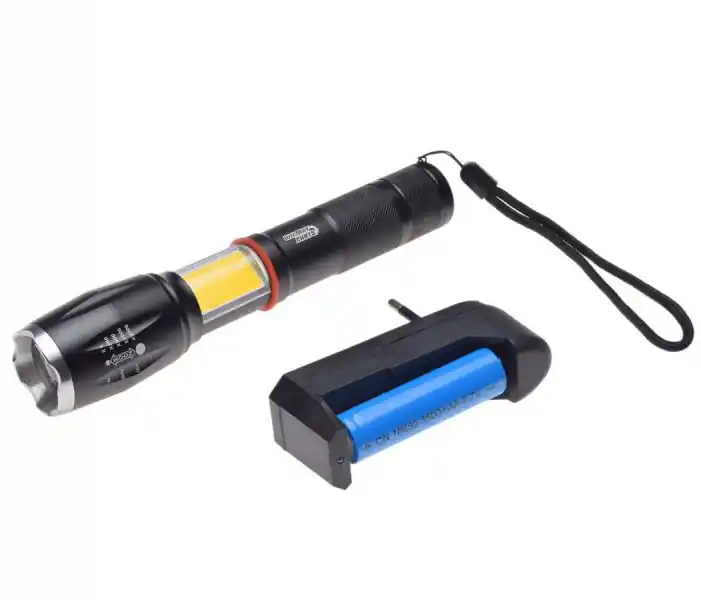 Noutate Lanterna LED de mana, 3 moduri de iluminare, cu baterie reincarcabila si incarcator inclus