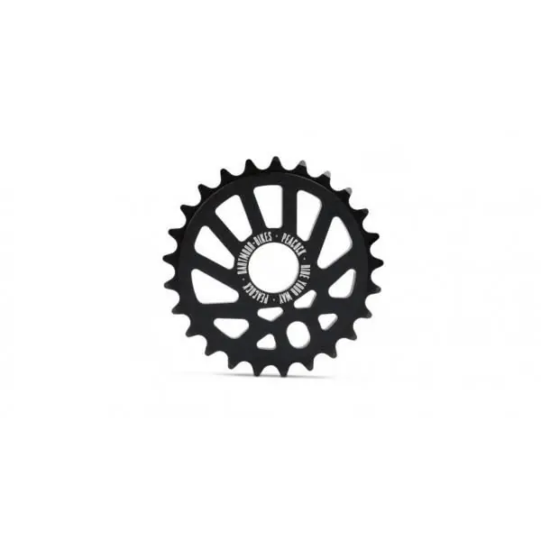 Foaie BMX DART-A2191 Peacock alum 6061, 28 T; 6,35mm, doar pt ax de 19mm, negru Calitate înaltă