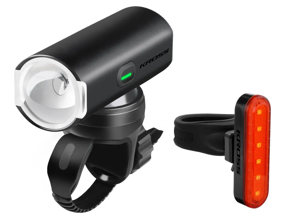 Kross - Set Lumini Fata-Spate - PHOTON SET 500lm - USB-C Ultima șansă
