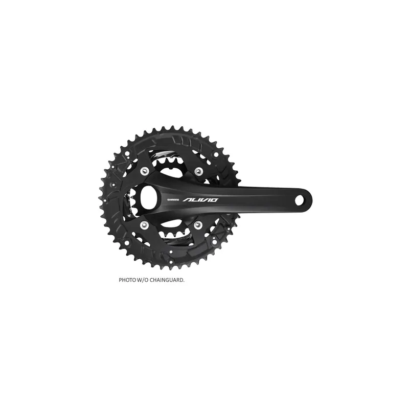 ANGRENAJ SHIMANO ALIVIO FC-T4060 CU APARATOARE AX INTEGRAT 3x9V 48x36x26T, 175mm, negru 48X36X26T, BRAT 175MM, CU CG Lichidare de stoc