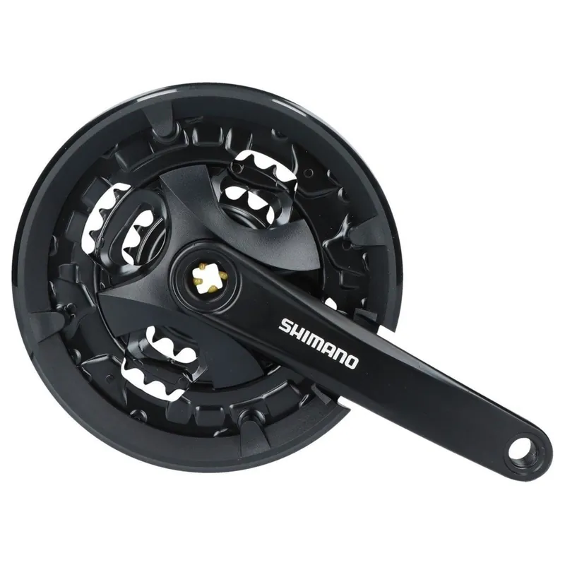 ANGRENAJ PEDALIER SHIMANO FC-MT101 CU APARATOARE 3x9V 40x30x22T, 175mm, negru Ofertă de sezon