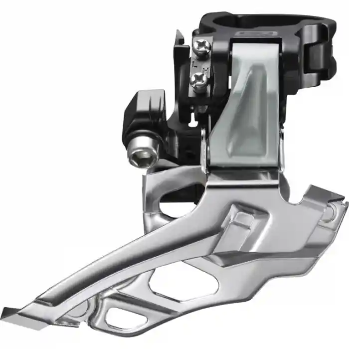 Disponibil imediat Schimbator fata Shimano Deore FD-M616-B, colier sus, unghi 66-69, negru, 2x10 viteze