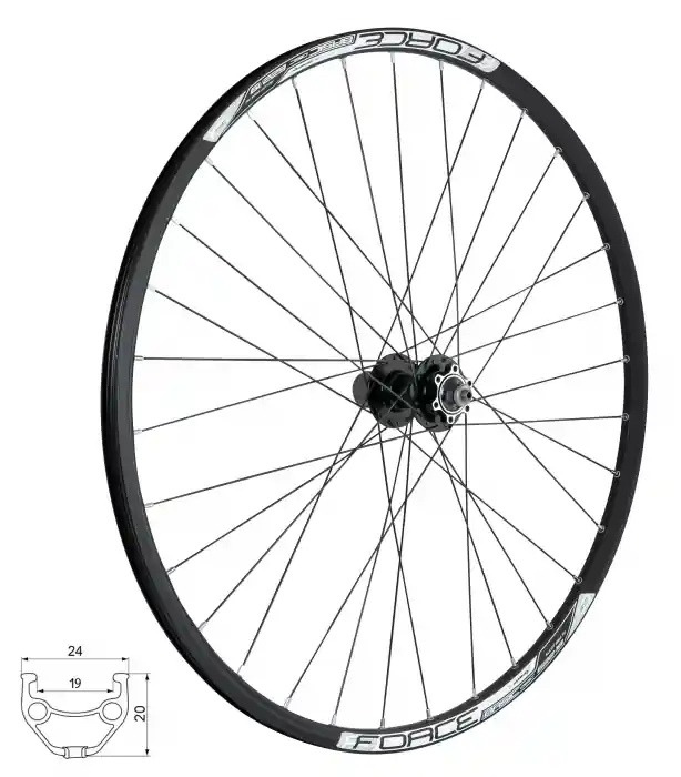 Plată securizată Roata spate 28/29 Force Basic Disc 622x19 6 suruburi
