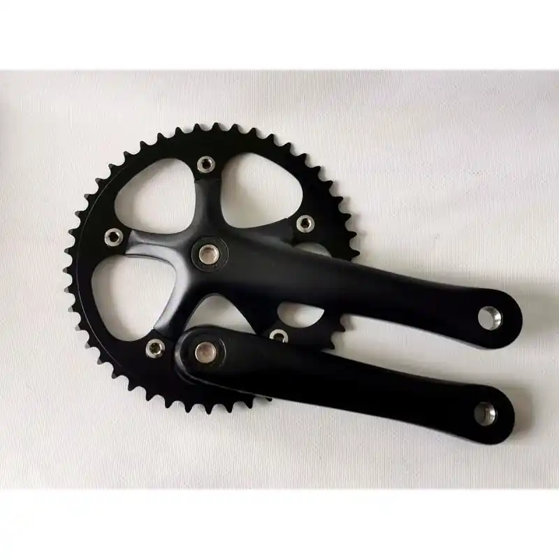 Angrenaj Pedalier PROWHEEL SOLID-244T 46T, 170mm Negru Matt Reducere de preț