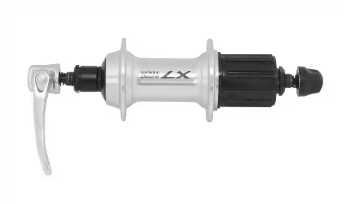 Ultima șansă Butuc spate Shimano LX FH-T670-BZA, 32H, argintiu