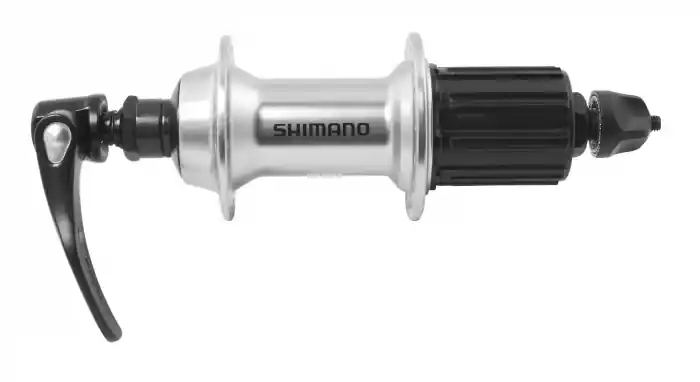 Ultima șansă Butuc spate Shimano FH-RS400, 8/9 vit, argintiu, 32H