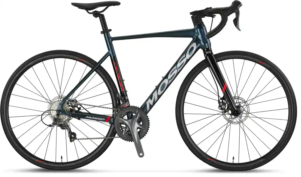 Chilipir Bicicleta Mosso cursiera Cavalier Claris,roata 28',16 viteze, cadru 560mm din aluminiu,albastru,frana disc
