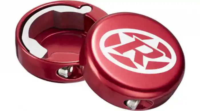 Capete ghidon Reverse lock-on aluminiu rosii Doar azi