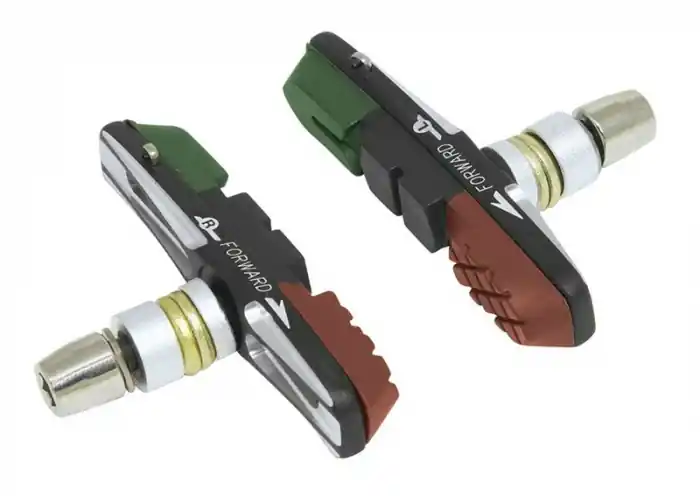 Saboti frana V-Brake Force cu sina CNC verde/negru/maro 70mm Plată sigură