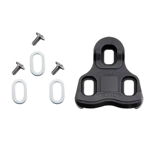 Placute pedale Union URK-9 sosea, plastic negru 9 grade sistem Look Keo Super ofertă
