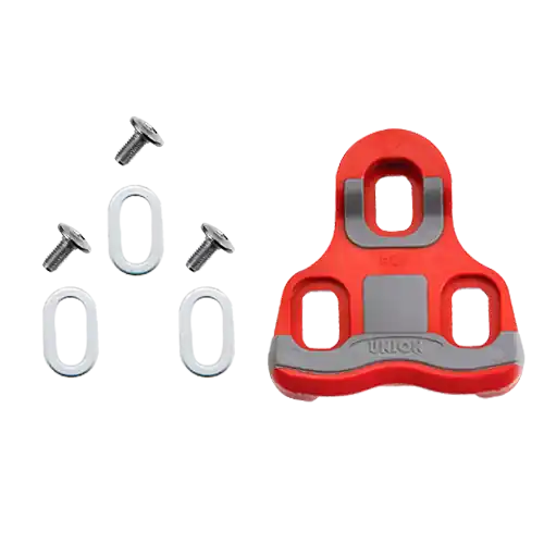 Ofertă limitată Placute pedale Union URK-6 sosea, plastic Rosu/Gri 6 grade sistem Look Keo