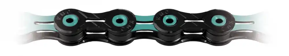 Disponibil imediat Lant KMC X11SL DLC 116L Bolt-5.5mm 11V Negru/Albastru Deschis