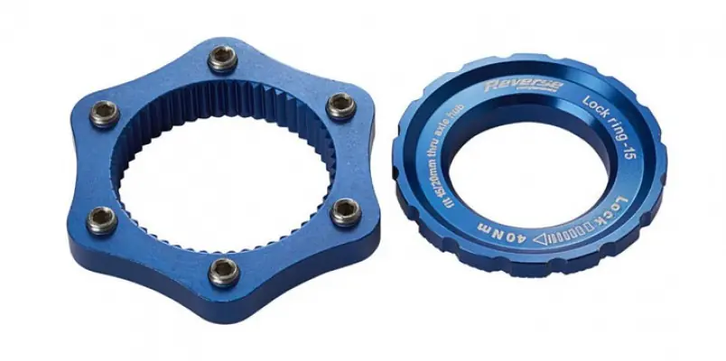 Adaptor centerlock Reverse albastru Popular