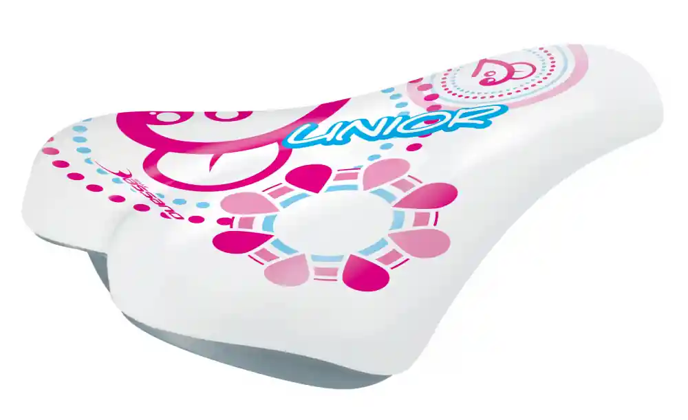 Preț redus Sa Selle Bassano Lady Bike Junior, 220x155mm, culoare alb/roz