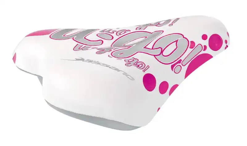 Sa Selle Bassano Lady Bike, 220x155mm, culoare alb/roz Discount