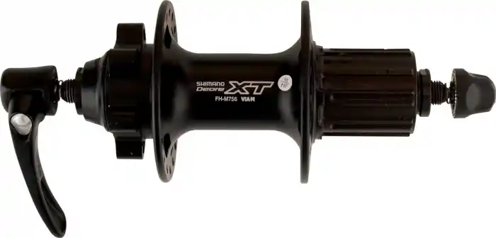 Butuc spate Shimano Deore XT FH-M756A, 8/9 vit, disc 6 suruburi, negru, 32H Reducere de preț