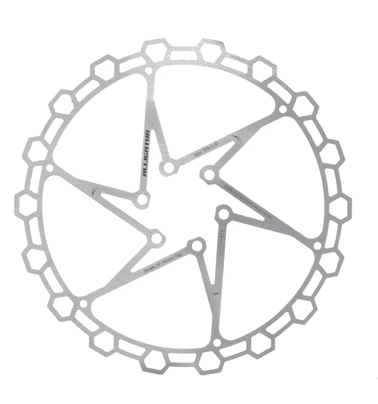 Expediere rapidă Disc Frana Alligator Diamond UltraUsor Otel 160mm IS6 70gr Argintiu