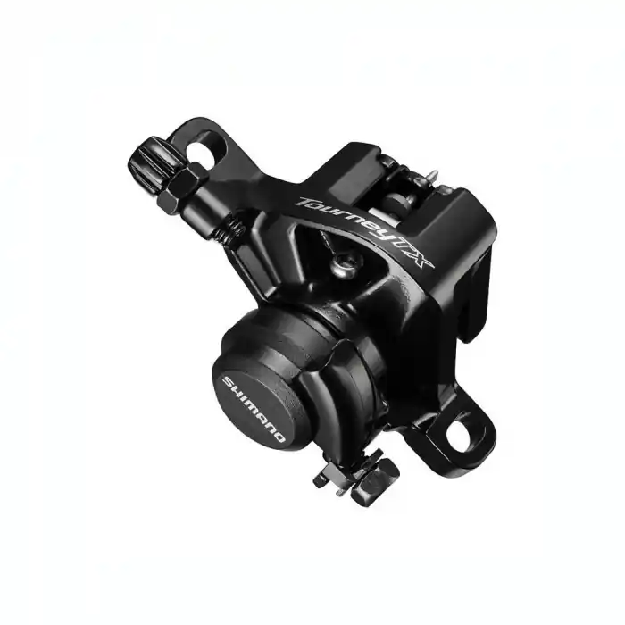 Preț promoțional Etrier frana disc mecanica Shimano Tourney TX-805, fata/spate, fara adaptor, negru