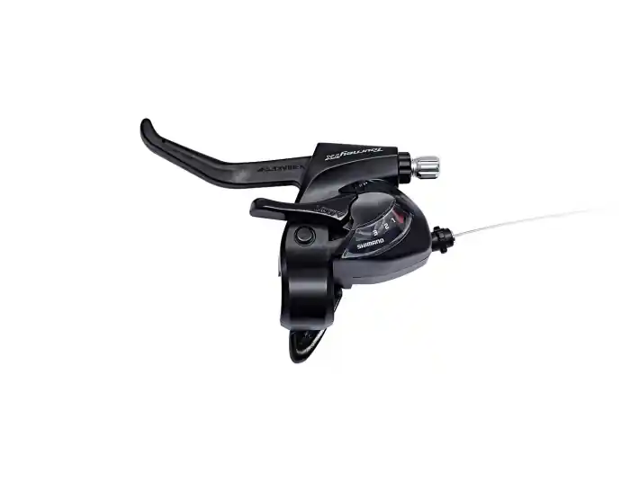 Maneta schimbator/frana Shimano Tourney TX ST-TX800-L, EZ-fire Plus, stanga, 3 viteze, levier 2 degete, V-Brake, negru Reducere de preț