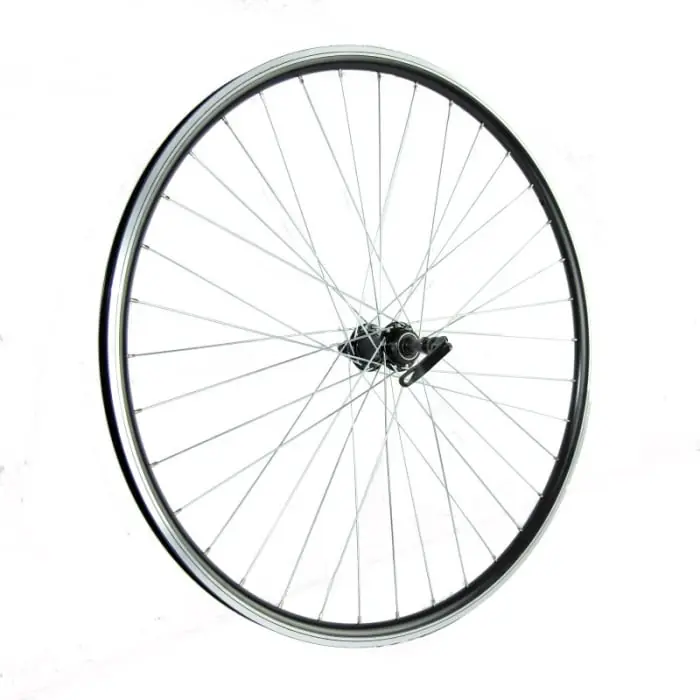 Roata fata 27.5 Fivestars V-brake, negru, butuc negru cu bile si QR Retur ușor