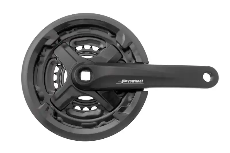Calitate înaltă Pedalier Prowheel MTB, ax patrat, 42/34/24T, aluminiu, 170mm
