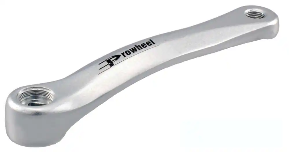 Brat pedalier, aluminiu, ax patrat, lungime 170mm, argintiu lucios Ofertă exclusivă